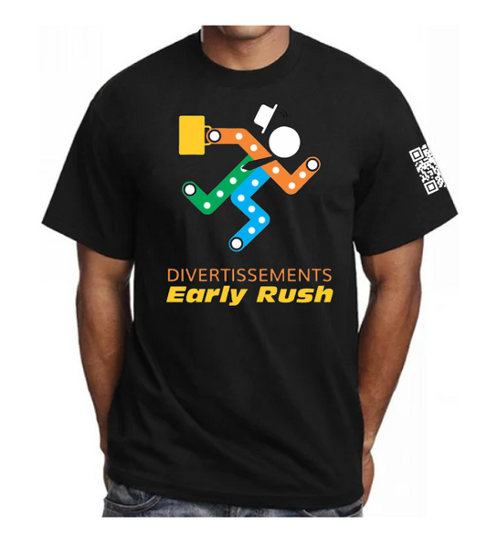 Découvrez les T-shirts Rush Matinal, confectionnés en 100 % coton pour une douceur et un confort incomparables. Inspirés par le style urbain du métro de Montréal, ces T-shirts unisexes allient authenticité et modernité, parfaits pour affirmer votre identité avec élégance au quotidien, tout en permettant de découvrir les artistes locaux!